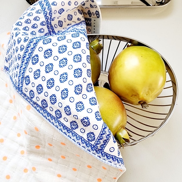 더블 패턴 키친클로스 순면 주방행주 식탁매트 4color