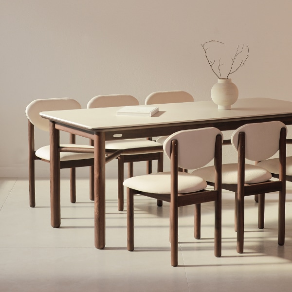 마야 월넛 호두나무 원목 포세린 세라믹식탁 4인용 6인용 1400 1600 1800 200