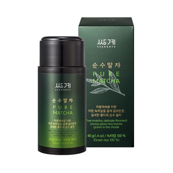 쌍계명차 100% 하동녹차옆 순수 말차가루 40g