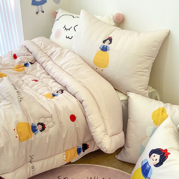 백설공주 차렵 이불 세트