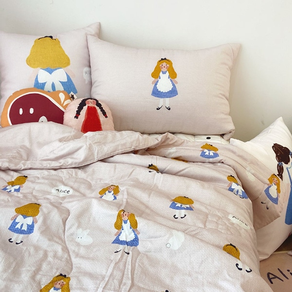 이상한나라의 앨리스 여름 차렵 이불 세트