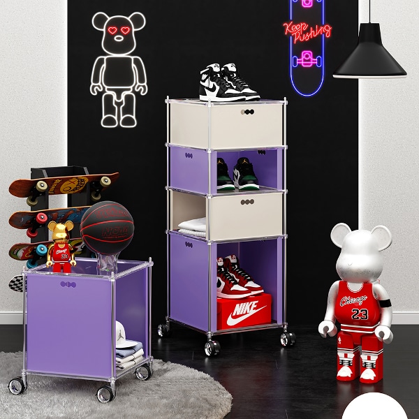 104 트롤리 모듈 컬렉션 선반장 (TRS-P4431C311)