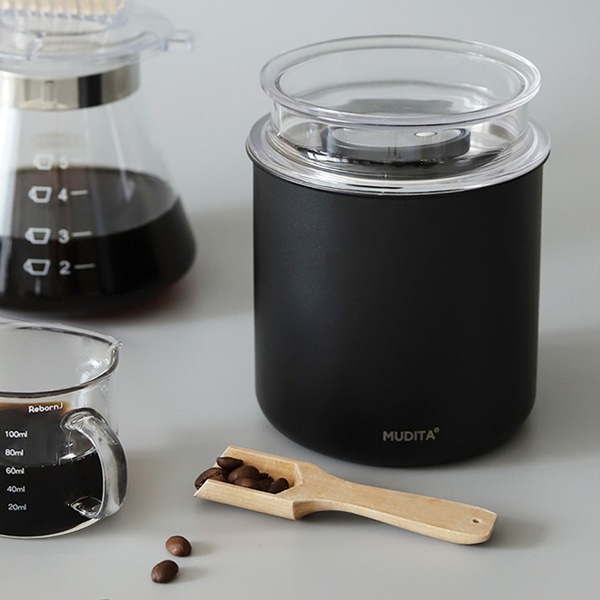 무디타 스텐 이중 잠금 진공 캐니스터 원두보관용기 700,1400ml 택1 /소분 밀폐용기