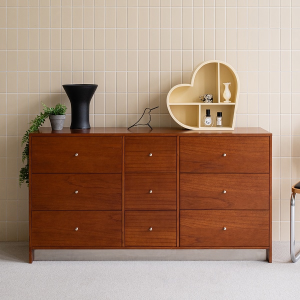 시오 9칸 와이드 서랍장