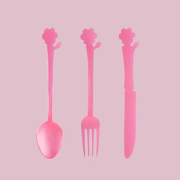 올드패션 가든 커트러리 플라워 핑크캔디