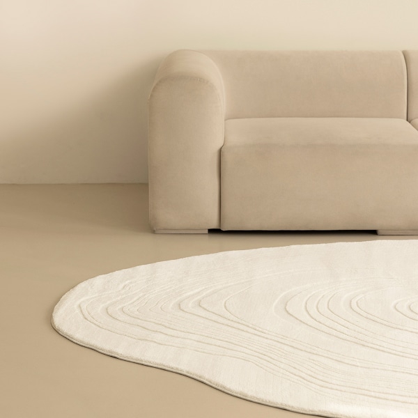 [BWTZ] 래빗 자카드 웨이브 러그 카페트 4size