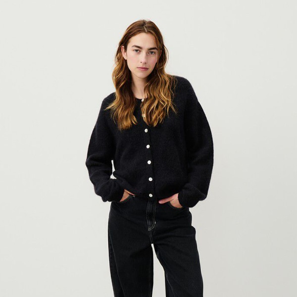 아메리칸 빈티지_VITOW CARDIGAN_BLACK