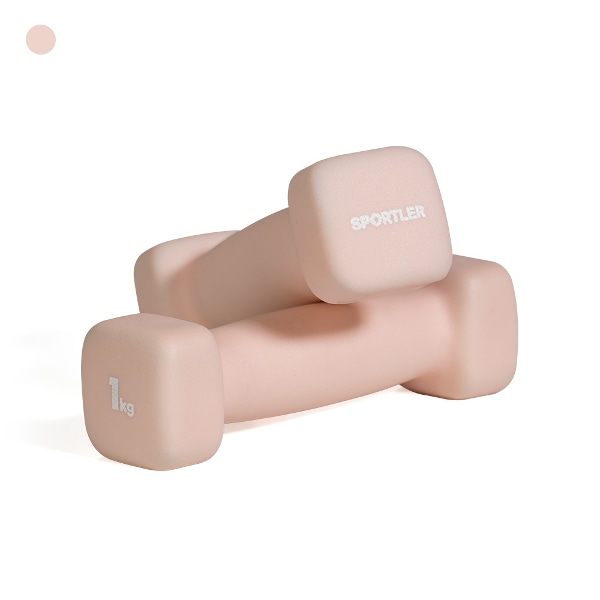 미용 아령 네오프렌 1kg 2개 세트