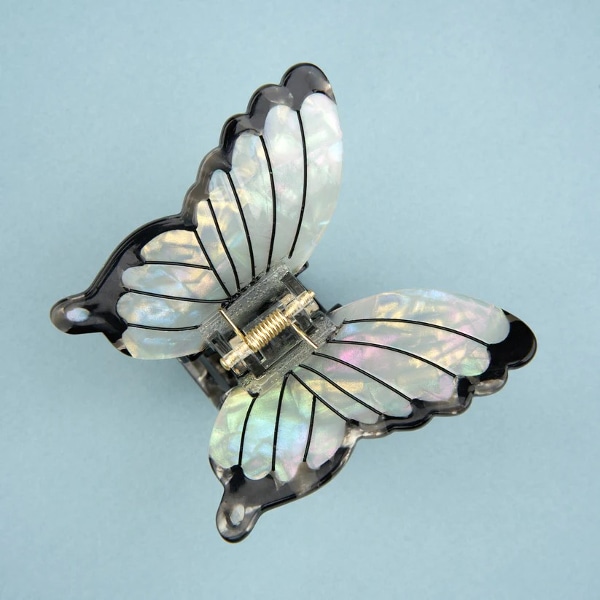 WHITE BUTTERFLY HAIR CLAW 하얀 나비 헤어 집게핀