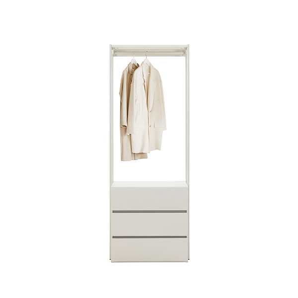 [브랜드위크] 뉴로브 에센셜 드레스룸 3단서랍행거형 80cm 단독형