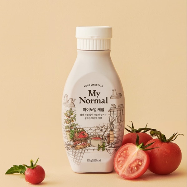 [무료배송] 저당 저칼로리 토마토 케찹 310g x 2개입