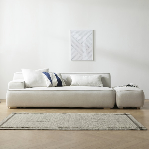 루모 3인용 워셔블 풀커버링 패브릭소파