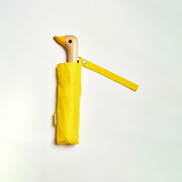 오리지널 덕헤드 Yellow 컬러 강철 3단 우산