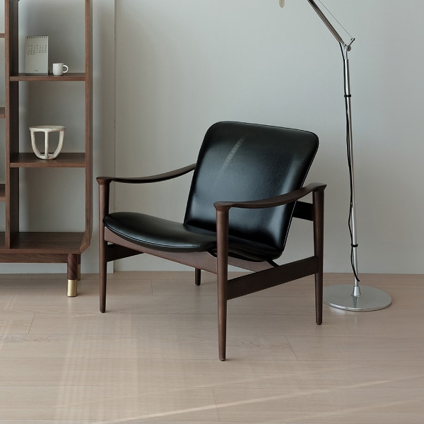 모스 1인용쇼파 안락의자 암체어 라운지 블랙 소파