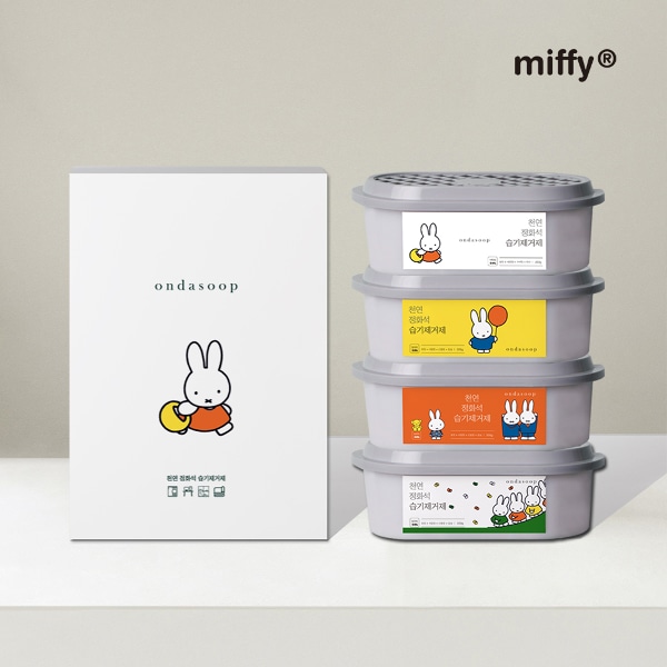 미피 캐릭터 반영구 제습제 습기제거제 4개입 세트 굿즈