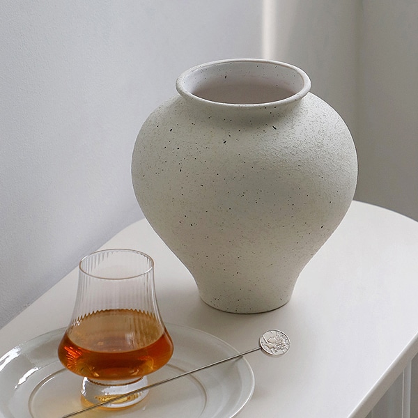 [15% 즉시 할인] 도자기 달항아리 화병