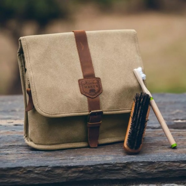 TRAPPER 왁스캔버스 여행용 행잉 파우치