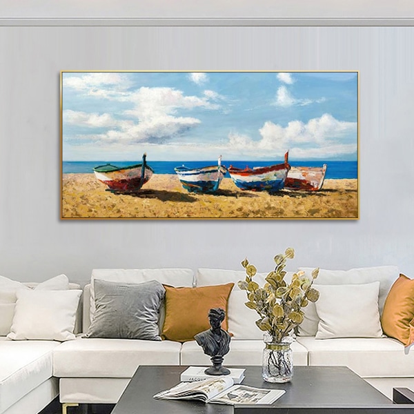 레브 라피네 액자 100x50cm [네 개의 보트]
