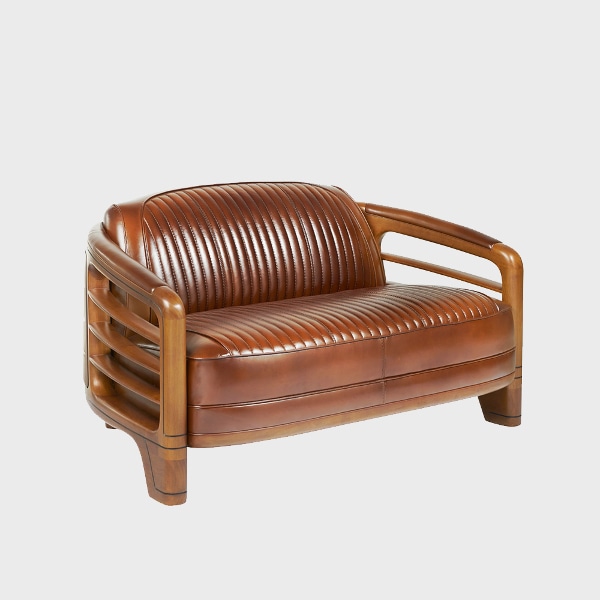 [10%쿠폰] 리비에라 2인 소파 (빈티지레더)