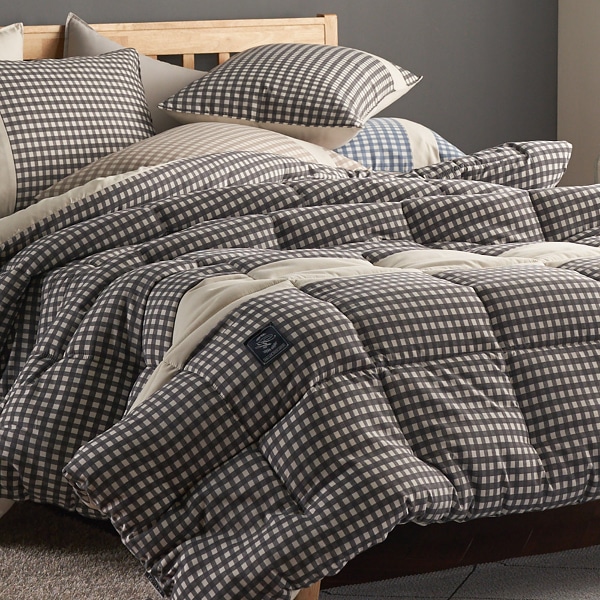 아밍 에떼 마이크로 체크 차렵이불 S/Q 단품&세트 4컬러