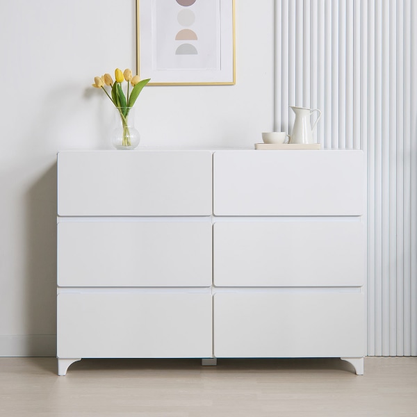 레블 1200 3단 거실 와이드 서랍장 6서랍형