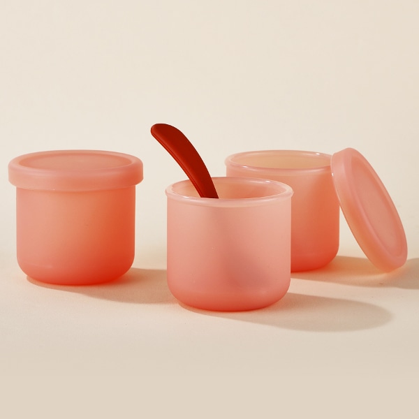 폼폼 반투명 실리콘 밀폐용기 275ml 3P세트