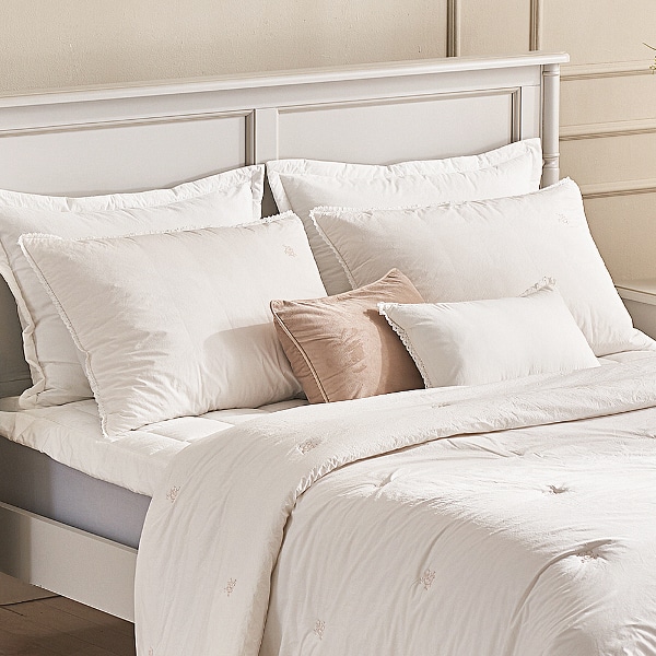 엘핀양모 60수 고밀도 면 양모 베개커버 L