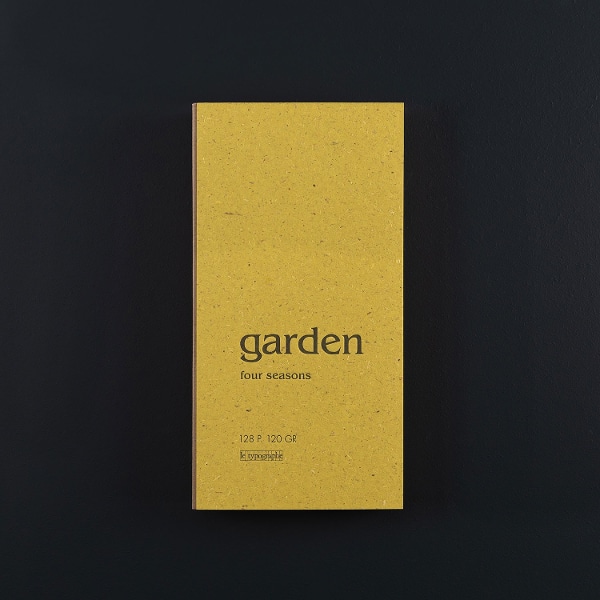 HARD COVER NOTEBOOK–GARDEN–4 seasons