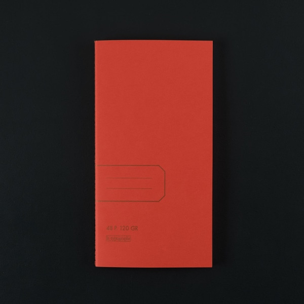  11×21 SOFT COVER RED NOTEBOOK