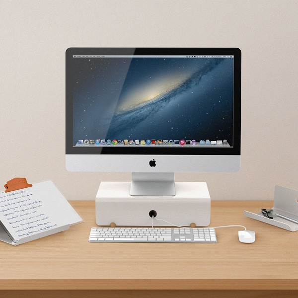 103 LAYERED Monitor Stand (Ivory)