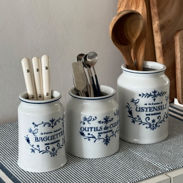 마메종 블루로즈 수저통 3종세트 MADE IN JAPAN