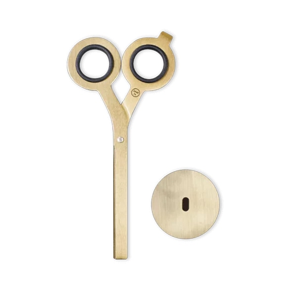  Scissors (With base)_Gold