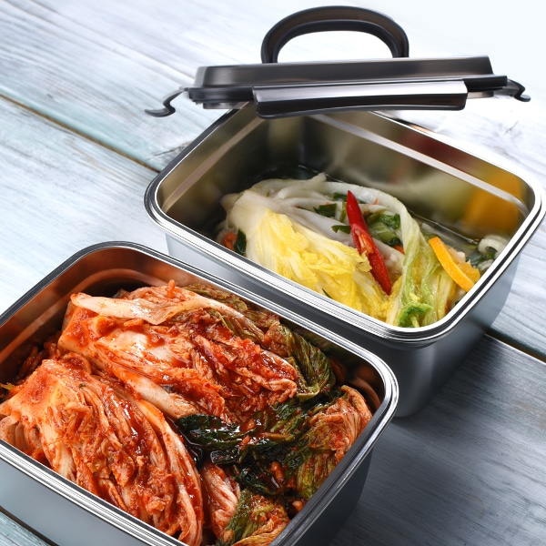 스텐 푸드 컨테이너 김치통 2종(2800ml 2P)