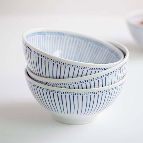 아오이 면기 탕기 떡국그릇 세트 4P MADE IN JAPAN