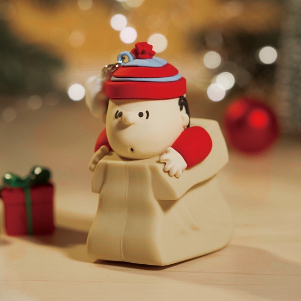 [피너츠 공식 콜라보] 박스 라이너스 피규어 크리스마스 오너먼트 키링