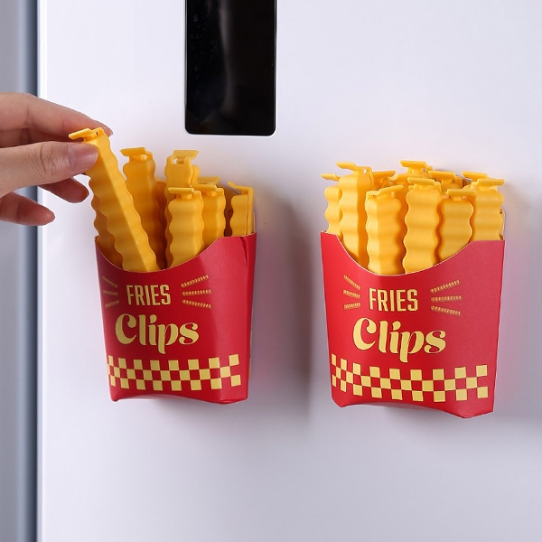 자석으로 붙어요 프렌치 프라이 밀봉클립 1+1