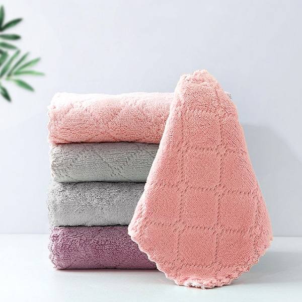 [10% 쿠폰] 흡수 흡착 끝판왕 세척이 쉬운 노스크래치 극세사 행주 10P+10P