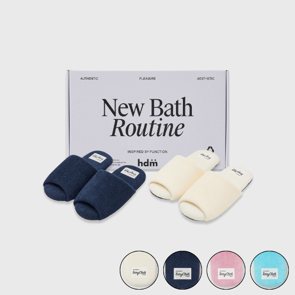 [SET] 테리 모달 룸슈즈 커플 세트