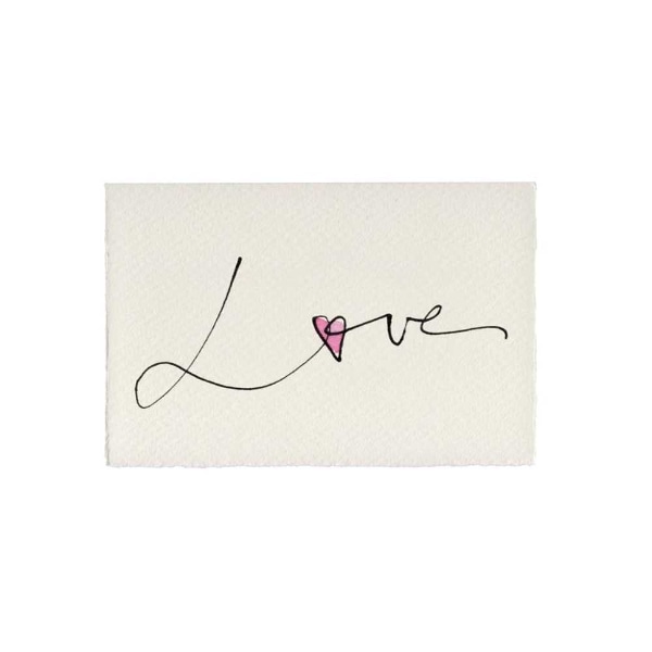 Love Heart (Candy pink) Card