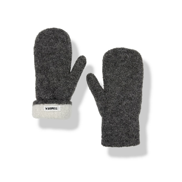 25 FW GUNTE_MITTEN_MID GREY+OFF WHITE