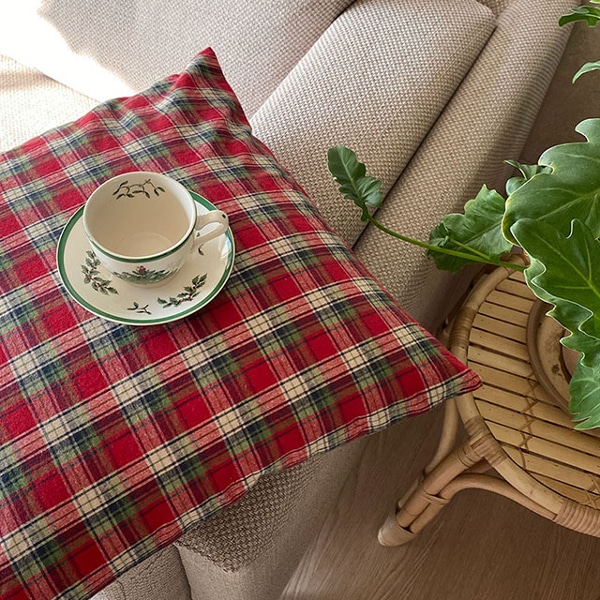 뉴욕의 겨울 크리스마스 쿠션커버 