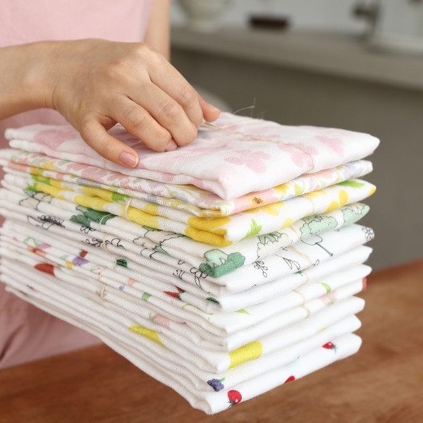 카야 7겹 프린트 키친크로스 행주 30*40cm