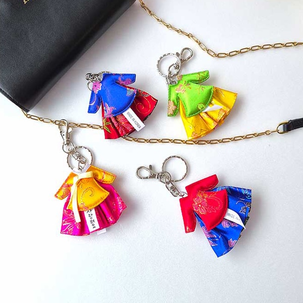 비단저고리 한복 키링 악세사리 (랜덤컬러)