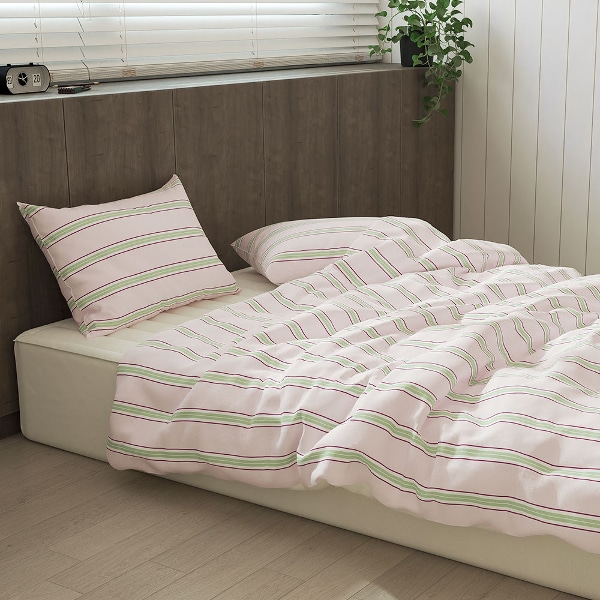 뉴데이즈 먼지없는 무소음 스트라이프 차렵이불 SS/Q/K 6color