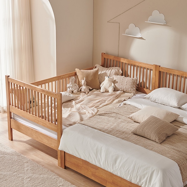 뮤뮤컴포트 데이베드 전체원목 수퍼싱글 침대 (3colors)