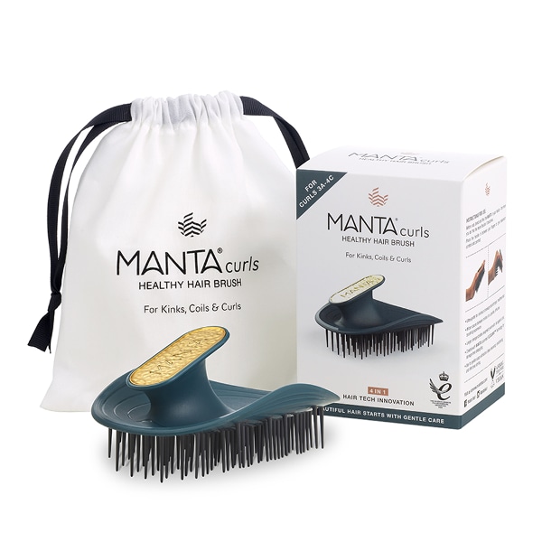 곱슬머리용 만타 헤어브러쉬 소프트틸