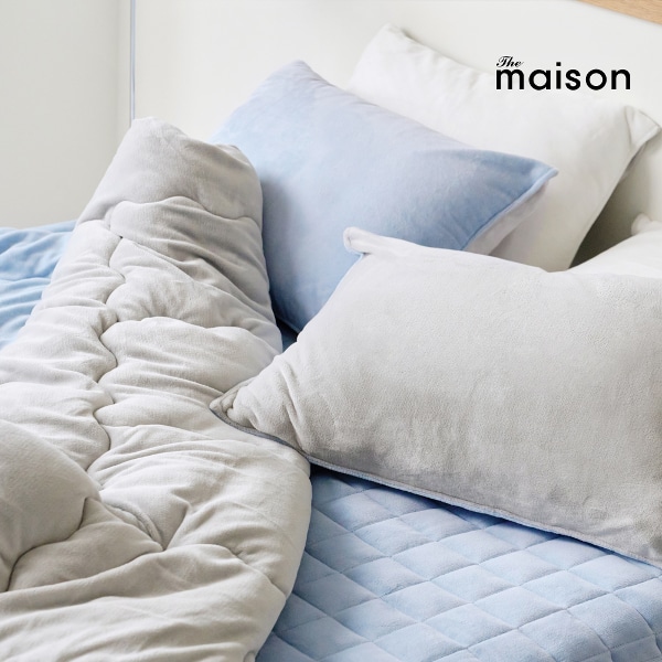 슈크르 극세사 차렵이불 베개 패드 세트 SS 150x200