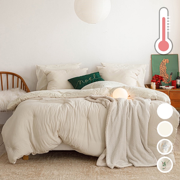 (건조기가능)부드럽고 폭신한 모달 초극세사 발열 FULL SET (차렵이불+패드+베개커버)