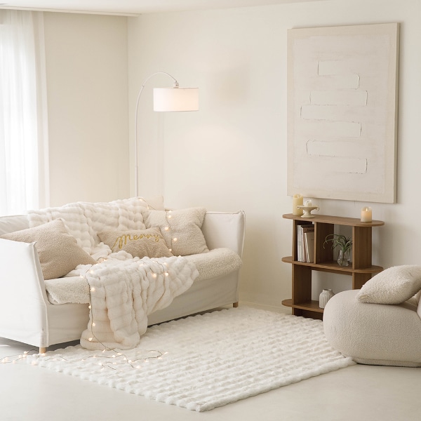 울트라 웜 밍크 퍼 초극세사 러그