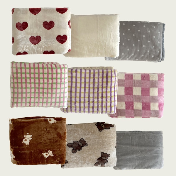 두툼 겹 겨울 극세사 담요 블랭킷 9colors